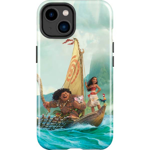 Disney Moana and Maui Set Sail iPhone 15 Plus Impact Case