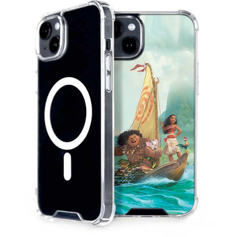 Disney Moana and Maui Set Sail iPhone 15 Plus MagSafe Case