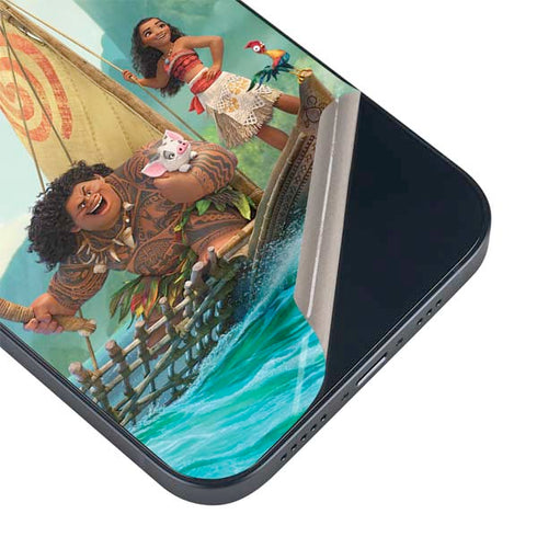 Disney Moana and Maui Set Sail iPhone 14 Plus Skin