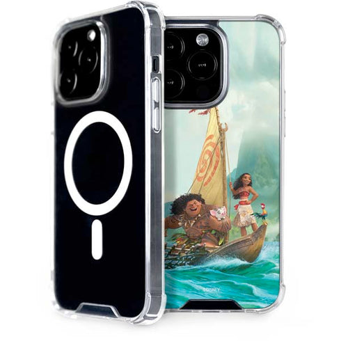 Disney Moana and Maui Set Sail iPhone 15 Pro MagSafe Case