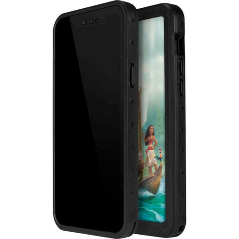 Disney Moana and Maui Set Sail iPhone 14 Pro Max Waterproof Case