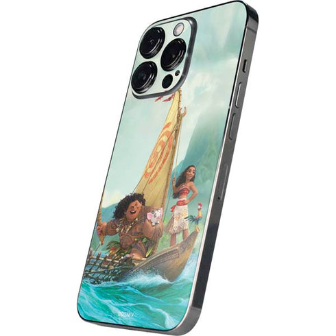 Disney Moana and Maui Set Sail iPhone 14 Pro Skin