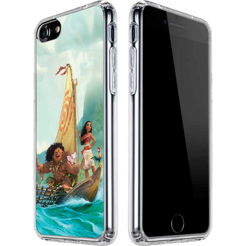 Disney Moana and Maui Set Sail iPhone SE (2nd & 3rd Gen) Clear Case