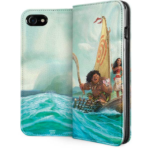 Disney Moana and Maui Set Sail iPhone SE (2nd & 3rd Gen) Folio Case