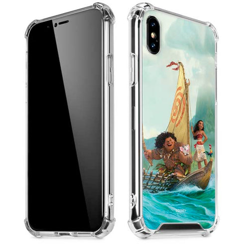 Disney Moana and Maui Set Sail iPhone XS Max Clear Case