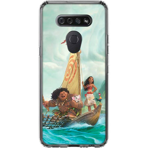 Disney Moana and Maui Set Sail LG K51/Q51 Clear Case