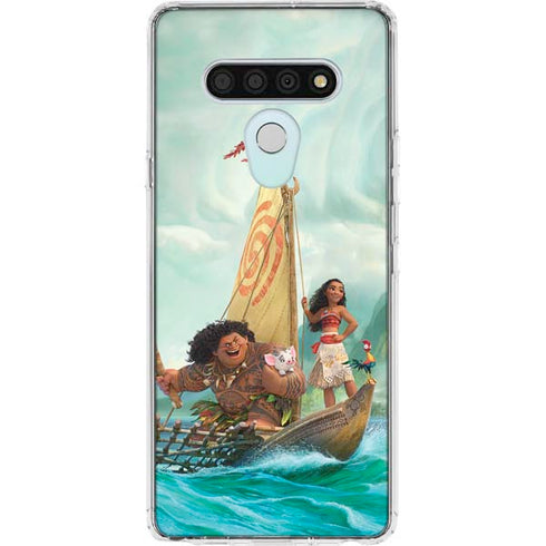 Disney Moana and Maui Set Sail LG Stylo 6 Clear Case