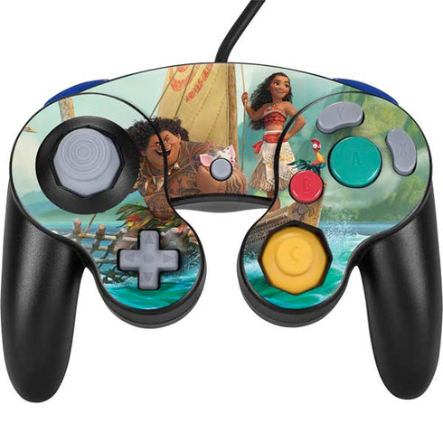 Disney Moana and Maui Set Sail Nintendo GameCube Controller Skin