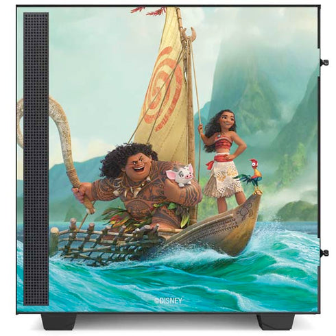 Disney Moana and Maui Set Sail NZXT H510 Compact ATX Mid-Tower Case Skin