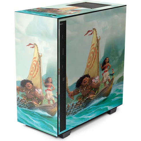 Disney Moana and Maui Set Sail NZXT H510 Compact ATX Mid-Tower Case Skin