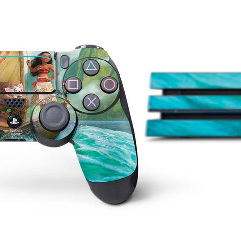 Disney Moana and Maui Set Sail PS4 Pro Bundle Skin