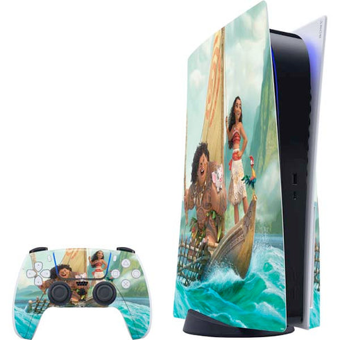 Disney Moana and Maui Set Sail PS5 Bundle Skin