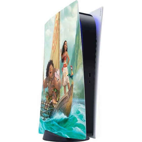 Disney Moana and Maui Set Sail PS5 Digital Edition Console Skin