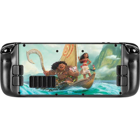 Disney Moana and Maui Set Sail Steam Deck Handheld Gaming Computer Skin