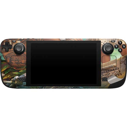 Disney Moana and Maui Set Sail Steam Deck Handheld Gaming Computer Skin