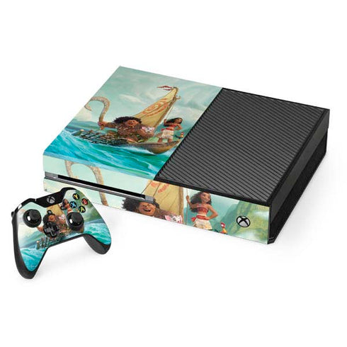Disney Moana and Maui Set Sail Xbox One Console and Controller Bundle Skin
