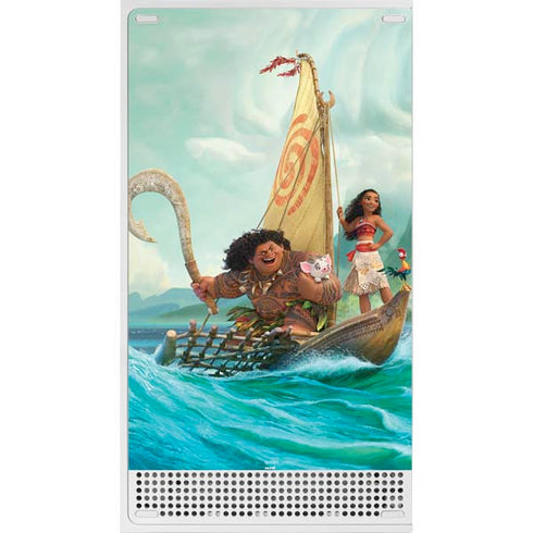 Disney Moana and Maui Set Sail Xbox Series S Console Skin