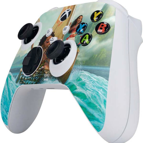 Disney Moana and Maui Set Sail Xbox Series S Controller Skin