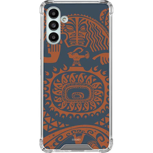 Disney Moana Octopus Tropical Print Art Galaxy A13 5G Clear Case