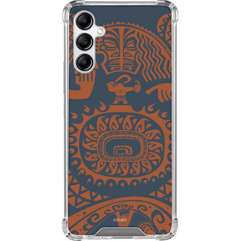 Disney Moana Octopus Tropical Print Art Galaxy A14 5G Clear Case