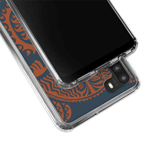 Disney Moana Octopus Tropical Print Art Galaxy A21 Clear Case