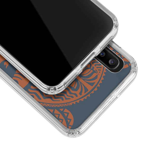 Disney Moana Octopus Tropical Print Art Galaxy A30 Clear Case