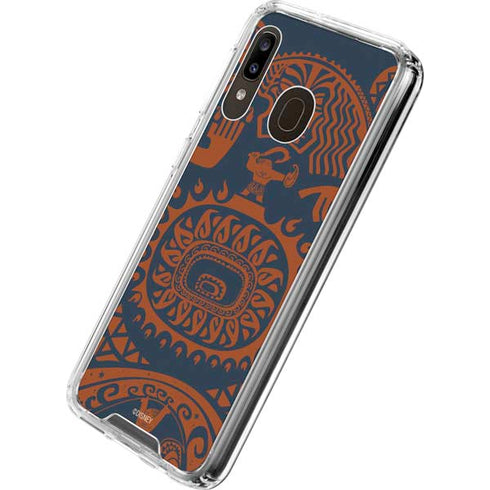 Disney Moana Octopus Tropical Print Art Galaxy A30 Clear Case