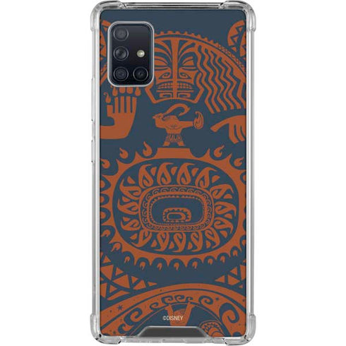 Disney Moana Octopus Tropical Print Art Galaxy A51 5G Clear Case