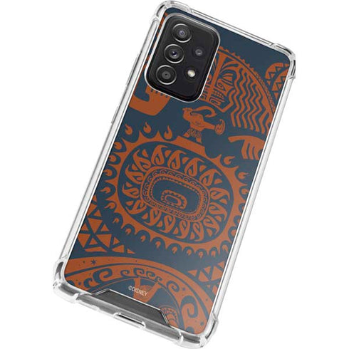 Disney Moana Octopus Tropical Print Art Galaxy A72 5G Clear Case