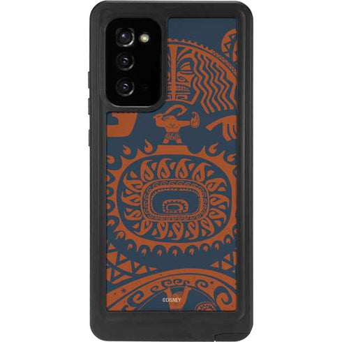Disney Moana Octopus Tropical Print Art Galaxy Note20 5G Waterproof Case