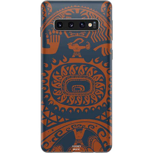 Disney Moana Octopus Tropical Print Art Galaxy S10 Skin
