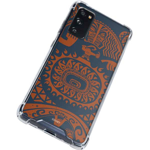 Disney Moana Octopus Tropical Print Art Galaxy S20 FE Clear Case