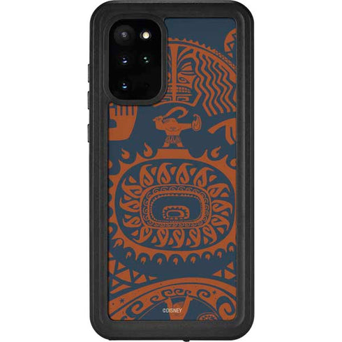 Disney Moana Octopus Tropical Print Art Galaxy S20 Plus Waterproof Case