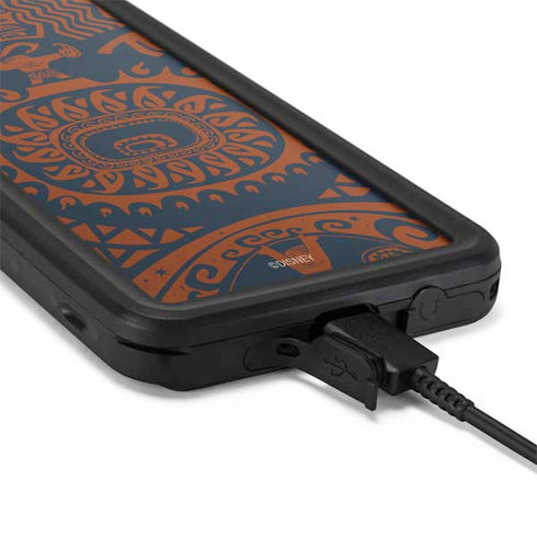 Disney Moana Octopus Tropical Print Art Galaxy S20 Plus Waterproof Case