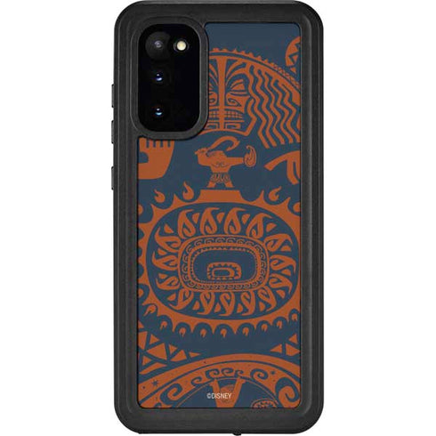 Disney Moana Octopus Tropical Print Art Galaxy S20 Waterproof Case