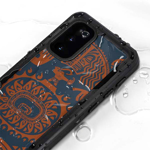 Disney Moana Octopus Tropical Print Art Galaxy S20 Waterproof Case