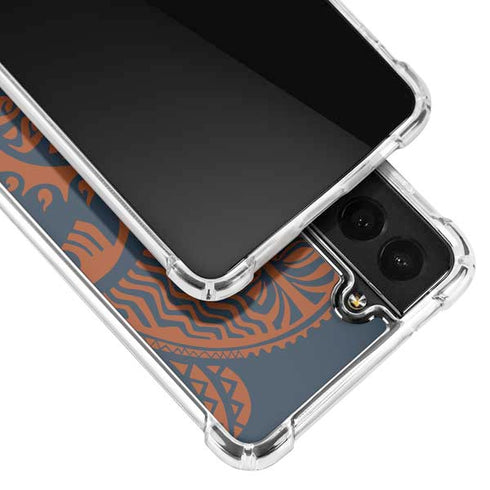 Disney Moana Octopus Tropical Print Art Galaxy S21 5G Clear Case