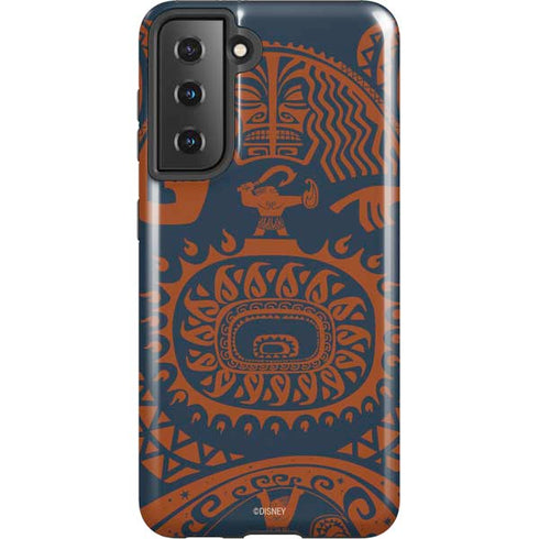 Disney Moana Octopus Tropical Print Art Galaxy S21 5G Pro Case