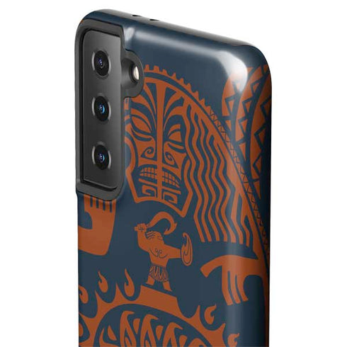 Disney Moana Octopus Tropical Print Art Galaxy S21 FE Pro Case