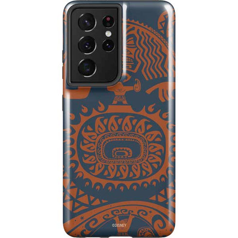 Disney Moana Octopus Tropical Print Art Galaxy S21 Ultra 5G Pro Case