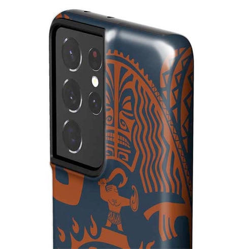 Disney Moana Octopus Tropical Print Art Galaxy S21 Ultra 5G Pro Case
