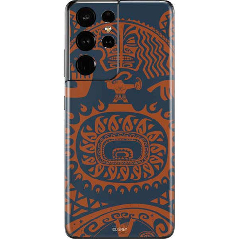 Disney Moana Octopus Tropical Print Art Galaxy S21 Ultra 5G Skin
