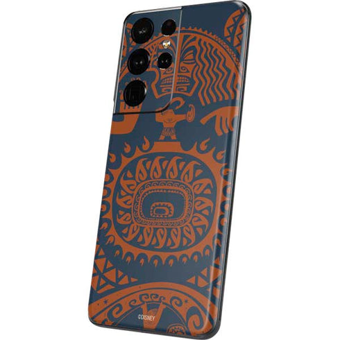 Disney Moana Octopus Tropical Print Art Galaxy S21 Ultra 5G Skin