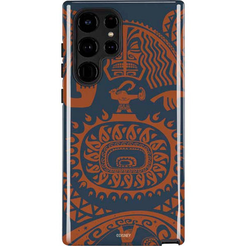 Disney Moana Octopus Tropical Print Art Galaxy S22 Ultra Pro Case