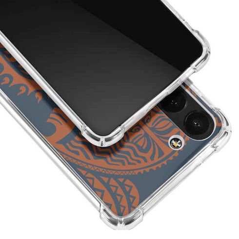 Disney Moana Octopus Tropical Print Art Galaxy S23 Clear Case