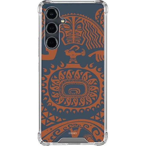 Disney Moana Octopus Tropical Print Art Galaxy S23 FE Clear Case