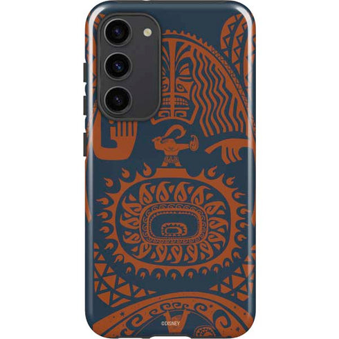 Disney Moana Octopus Tropical Print Art Galaxy S23 Plus Pro Case