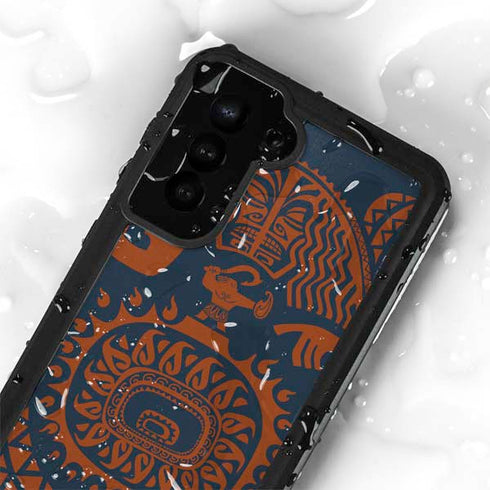 Disney Moana Octopus Tropical Print Art Galaxy S23 Plus Waterproof Case