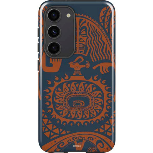 Disney Moana Octopus Tropical Print Art Galaxy S23 Pro Case