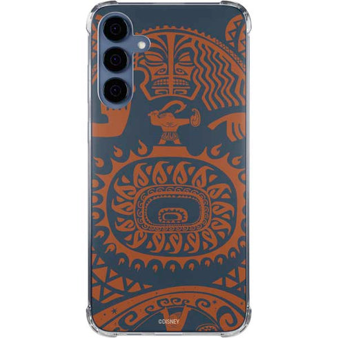 Disney Moana Octopus Tropical Print Art Galaxy S24 Clear Case